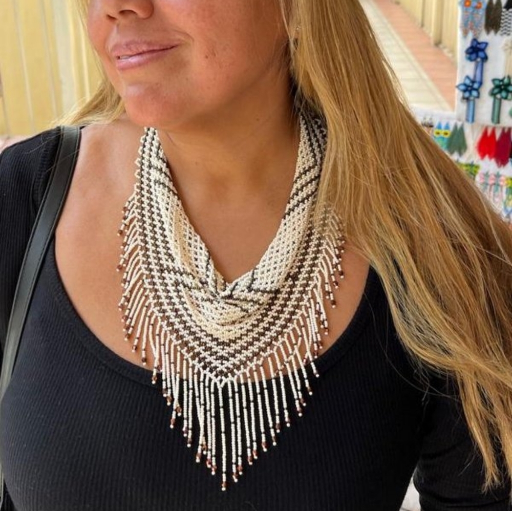 Handmade beaded necklace